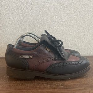 Mephisto Wingtip Golf Shoes Goretex 